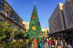 Christmas Atmosphere in Valletta, Malta