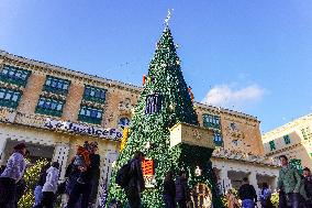 Christmas Atmosphere in Valletta, Malta