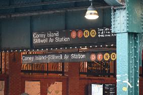 Woman Dead After Being Lit On Fire By Man As She Slept On An F MTA Subway Train In Coney Island Section Of Brooklyn New York