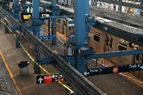 Woman Dead After Being Lit On Fire By Man As She Slept On An F MTA Subway Train In Coney Island Section Of Brooklyn New York