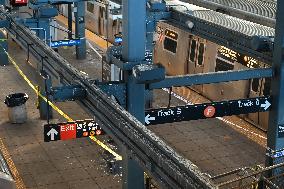 Woman Dead After Being Lit On Fire By Man As She Slept On An F MTA Subway Train In Coney Island Section Of Brooklyn New York