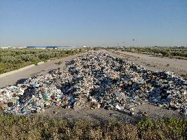 Aerial View Of Waste Piles At Cerignola Interport During The SIA Consortium Crisis, July 2018