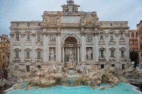 Reopening Of The Trevi Fountain After Renovation In Rome