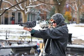 Bird Man Larry  -  Washington Square Park Pigeon Master