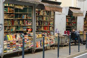 Outdoor Book Stalls In Trieste