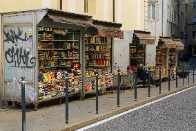 Outdoor Book Stalls In Trieste