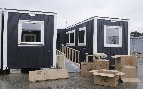 Temporary housing in quake-hit Wajima