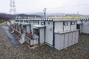 Temporary housing in quake-hit Wajima