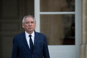 PM Bayrou Observes A Minute Of Silence - Paris