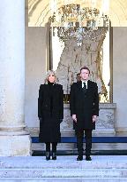 President Macron Observes A Minute Of Silence - Paris