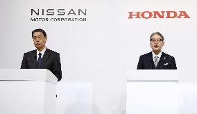 Nissan, Honda, Mitsubishi automakers' joint press conference