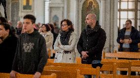 Syrian Christians At Marmieh Church - Damascus