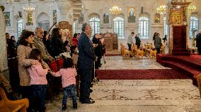 Syrian Christians At Marmieh Church - Damascus