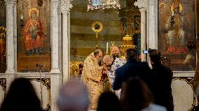 Syrian Christians At Marmieh Church - Damascus