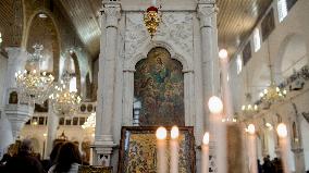 Syrian Christians At Marmieh Church - Damascus