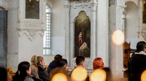 Syrian Christians At Marmieh Church - Damascus