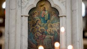 Syrian Christians At Marmieh Church - Damascus