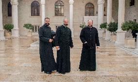 Syrian Christians At Marmieh Church - Damascus