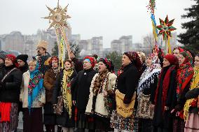 Carollers in Kyiv