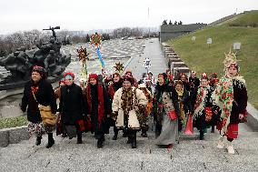 Carollers in Kyiv