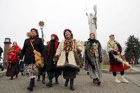 Carollers in Kyiv