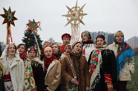 Carollers in Kyiv