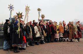 Carollers in Kyiv