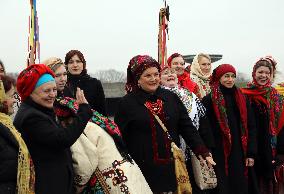 Carollers in Kyiv