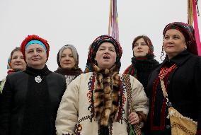 Carollers in Kyiv