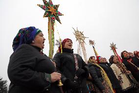 Carollers in Kyiv