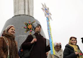 Carollers in Kyiv