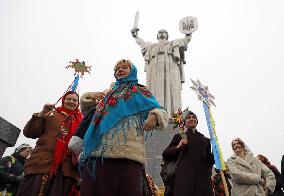 Carollers in Kyiv