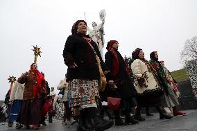 Carollers in Kyiv