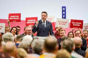 Presidential Candidate Rafal Trzaskowski Campaign Rally In Pabianice - Poland