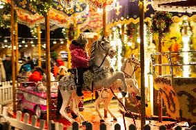 Christmas Lights In Downtown Of Sofia.