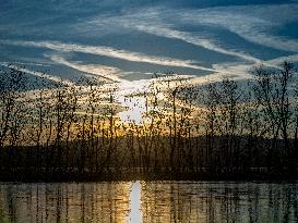 Sunrise At The Oxbow Nature Conservancy