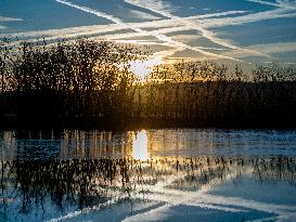 Sunrise At The Oxbow Nature Conservancy