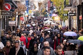 Daily Life In Athens, Greece