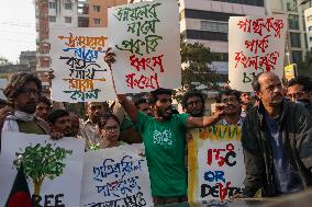 Protest In Dhaka.