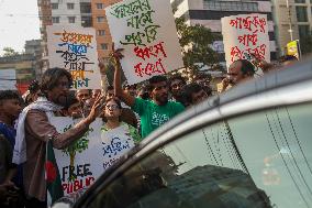 Protest In Dhaka.