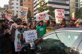 Protest In Dhaka.