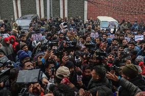 Protest Against The Reservation Policy In Srinagar