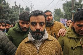 Protest Against The Reservation Policy In Srinagar