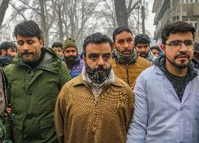 Protest Against The Reservation Policy In Srinagar