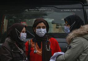 Protest Against The Reservation Policy In Srinagar