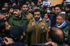 Protest Against The Reservation Policy In Srinagar