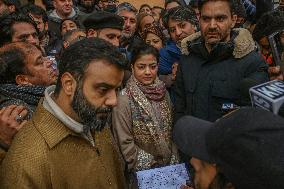 Protest Against The Reservation Policy In Srinagar