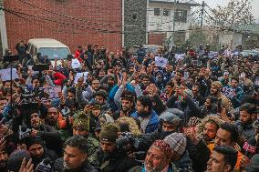 Protest Against The Reservation Policy In Srinagar