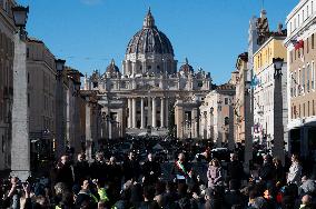 Inauguration Of Piazza Pia And The Extension Of The Lungotevere In Sassia Underpass As Part Of The Ongoing Works In Rome