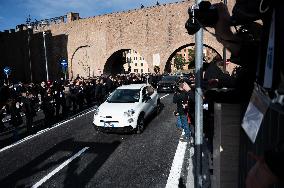 Inauguration Of Piazza Pia And The Extension Of The Lungotevere In Sassia Underpass As Part Of The Ongoing Works In Rome